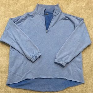 Baby Blue aerie Quarter Zip Pullover